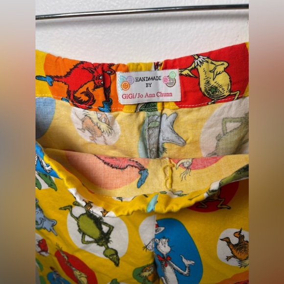 Dr. Seuss Handmade Sleeping Pants By GIGI/JO ANN CHUNN Christmas Pants Size YL - Picture 5 of 7